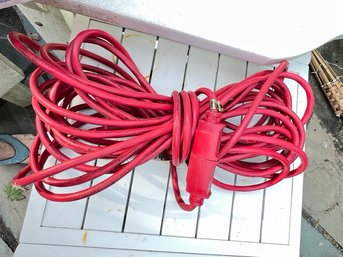 Red Electrical Extension Chord