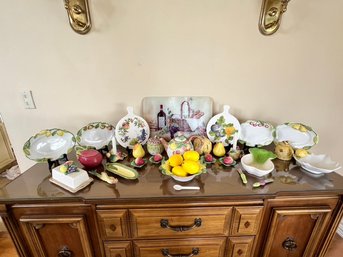 Large Eclectic Lot Of Dinnerware Pieces