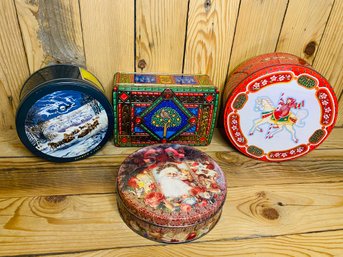 Holiday Tins - Currier Ives And More