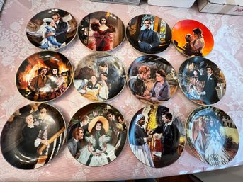 Set Of 12 Collector Plates From 'GONE WITH THE WIND'