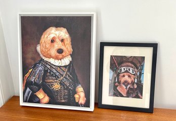 Pair Of Framed Goldendoodle Art Prints