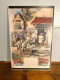 Vintage New Jersey Brewery Advertisement - Framed