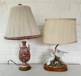 Lot Of Two Table Lamps - Not Tested