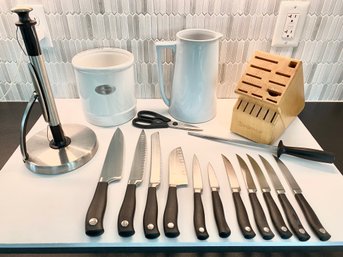 Set Of Wusthof Knives In Block