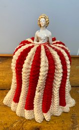 Amazing Vintage Crochet  Dress Doll Tea Cozy
