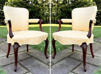 A Pair Of Vintage Louis XV Fauteuils