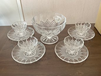 Crystal Salad Service, Set 2 Of 2, NIB