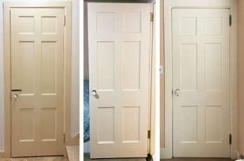 7 Hard Wood Six Panel Doors - Downstairs