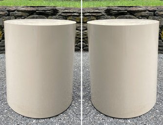 A Pair Of Vintage Side Tables, Or Pedestals In Formica