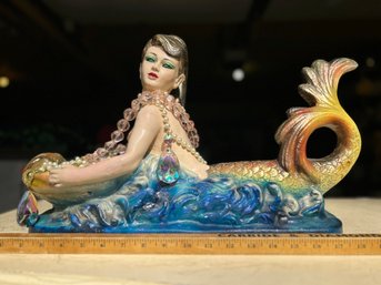 Large & Lovely Mermaid Sculpture 19'