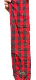 Vermont Flannel Co. Red Black Winter Scarf In Wool