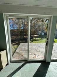 Andersen Sliding Glass Door 6'0' X 6'8' W/ Interior And Exterior Lock W/key, Wscreen