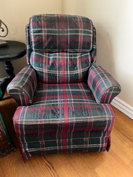 Tartan Plaid Rocker Recliner, Chair 1