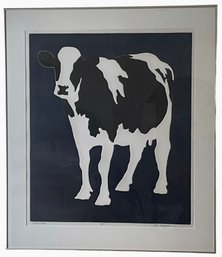 'Rubinis Cow Blue' By Woody Jackson (C)