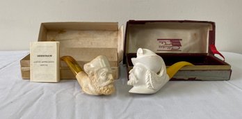 Detailed Meerschaum Style Smoking Pipes