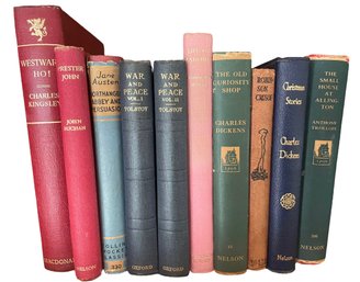 Collection Of Ten Small Volumes - Dickens, Tolstoy & More