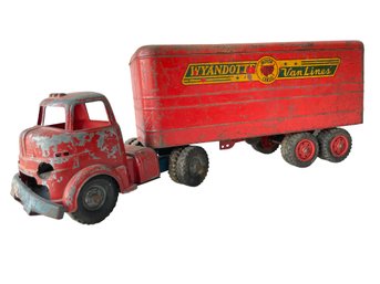 Vintage Heavy Duty Pressed Steel Wyandotte Toys, Toy Truck. 22' Long