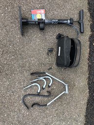 Bell Air Pump, Cycling Computer, Bike Storage Bag And Hooks