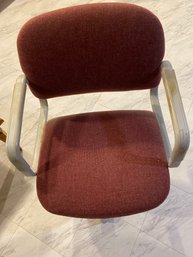 Maroon And Beige Desk Chair