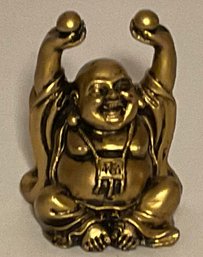 Small Gold Gilded Happy Buddha Fugurine