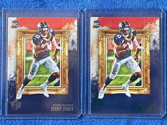 2020 Panini Chronicles Gridiron Kings Jerry Jeudy 2 Card Rookie Lot #GK-15  Teal Parallel And Base  2 Cards