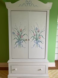 White Painted Armoire