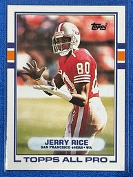 1989 Topps Jerry Rice All Pro Card #7