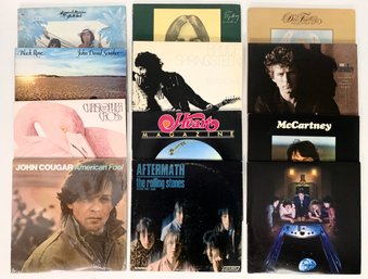 12 Vintage Rock Records Fron The 70s And 80s