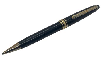 Montblanc Meisterstuck Gold-Coated Black Ballpoint Pen (A)