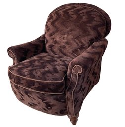 Chenille Modern Club Comfort Chair 2 Of 2