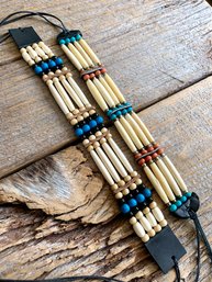 2 Beaded Native American Beaded Necklaces