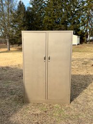 A Metal Storage Cabinet