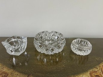 Crystal Ashtray, Budvase & Votive Candle Holder