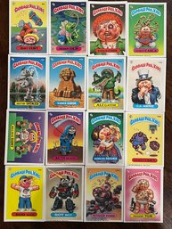 1986 Garbage Pail Kids Sticker Card Lot  All 16 Cards In Picture Are Included In This Lot.  Excel. Cond. Cards