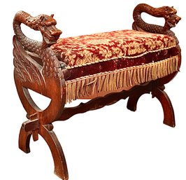 Chinese Carved Bench