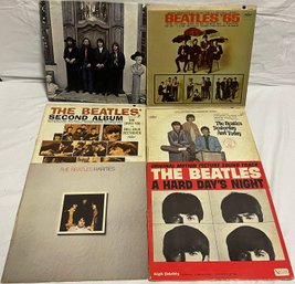 Lot Of Six The Beatles Vinyl Records