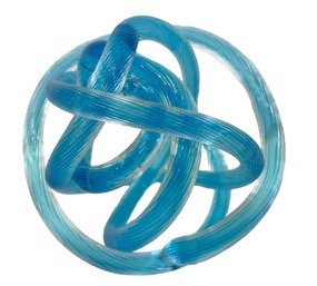 Free Form Art Glass Spiral Sculpture