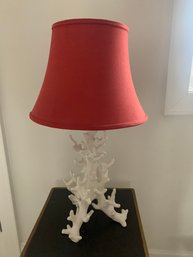 Ceramic White Coral Table Lamp