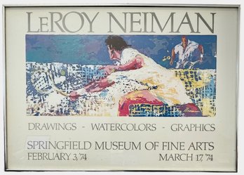 1974 Leroy Neiman 'Tennis Poster From Springfield Museum Of FA' 34' X 24' (A-9)
