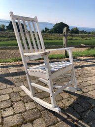 White Wooden Rocker - Project Piece