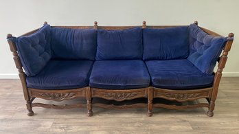 Feudal Oak Jamestown Lounge Co. Carved Oak Sofa