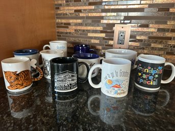 Group Of Ten Miscellaneous Mugs