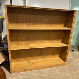 Nice Three Shelf Wood Bookcase