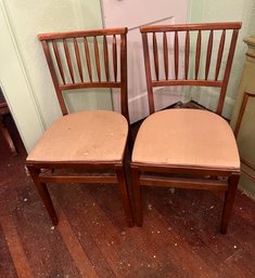 Pair Of Vintage Stakmore Folding Chairs