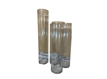 4 Extra Large Cylinder Vases