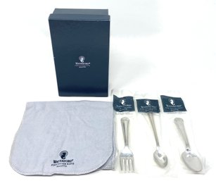 Waterford NEW Unused Sterling Silver 3 Piece Baby Flatware Set