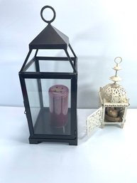 Metal Lantern And Decor