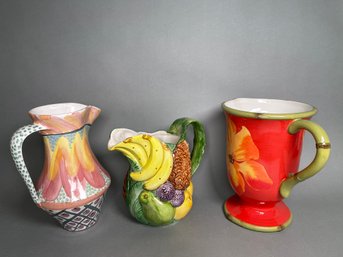 Colorful Ceramic Pitchers