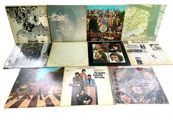 Collection Of 12 Beatles And John Lennon LP Albums(G)