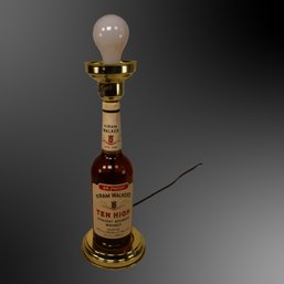 Hirams Walker Bourbon Whiskey Bottle Lamp